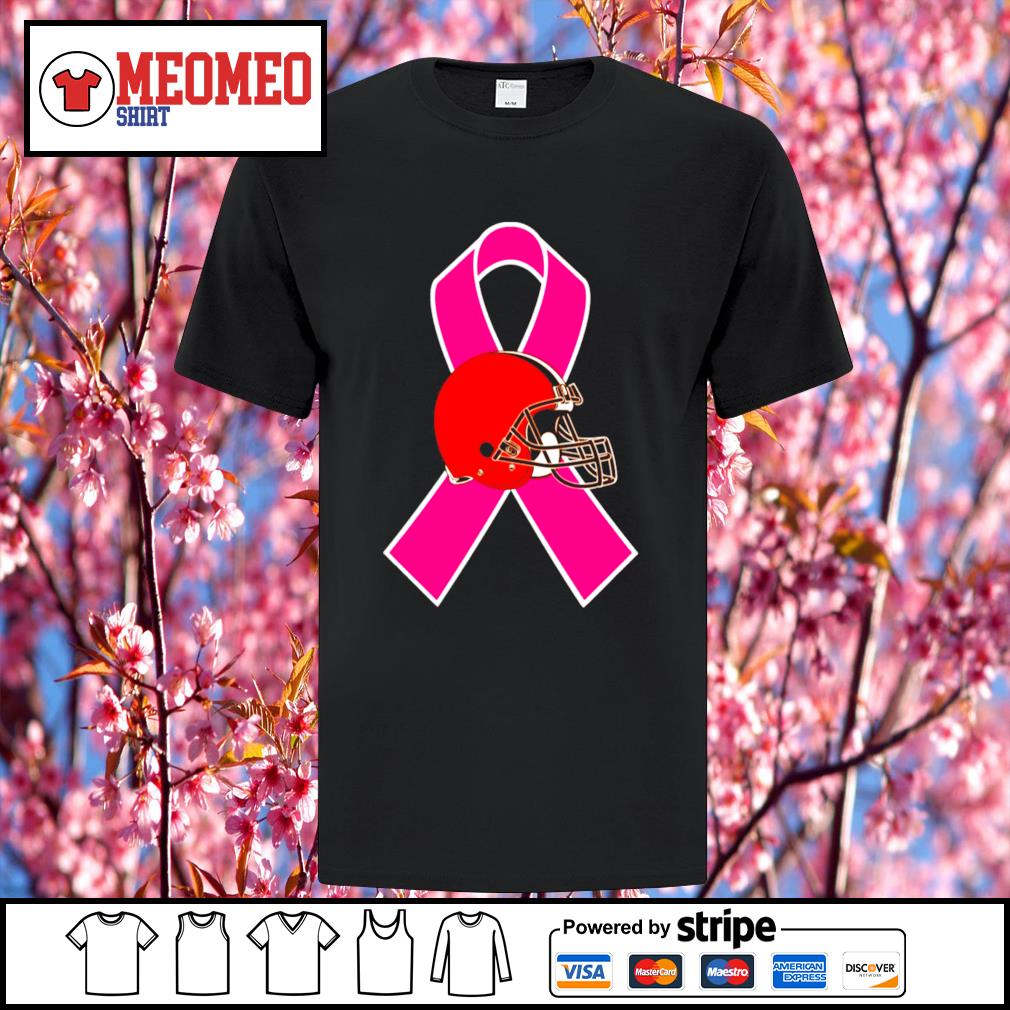 cleveland browns breast cancer shirts