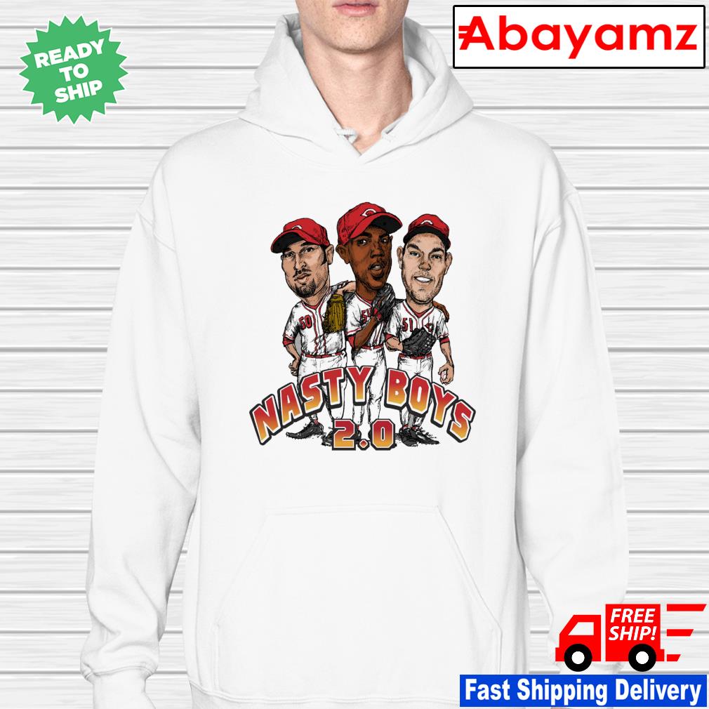 Cincinnati Reds Nasty Boys Caricature Shirt - High-Quality Printed