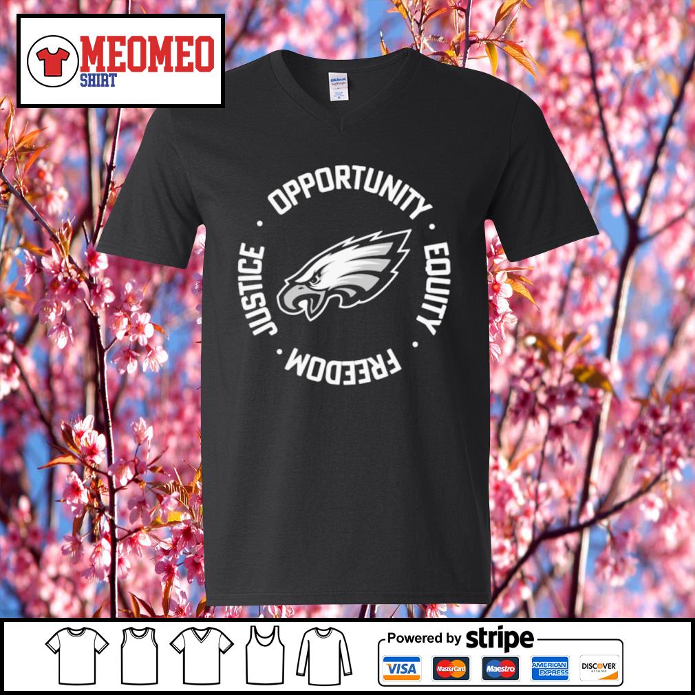 Philadelphia Eagles Nfl Inspire Change Opportunity Equality Freedom Justice  T-Shirt - TeeHex