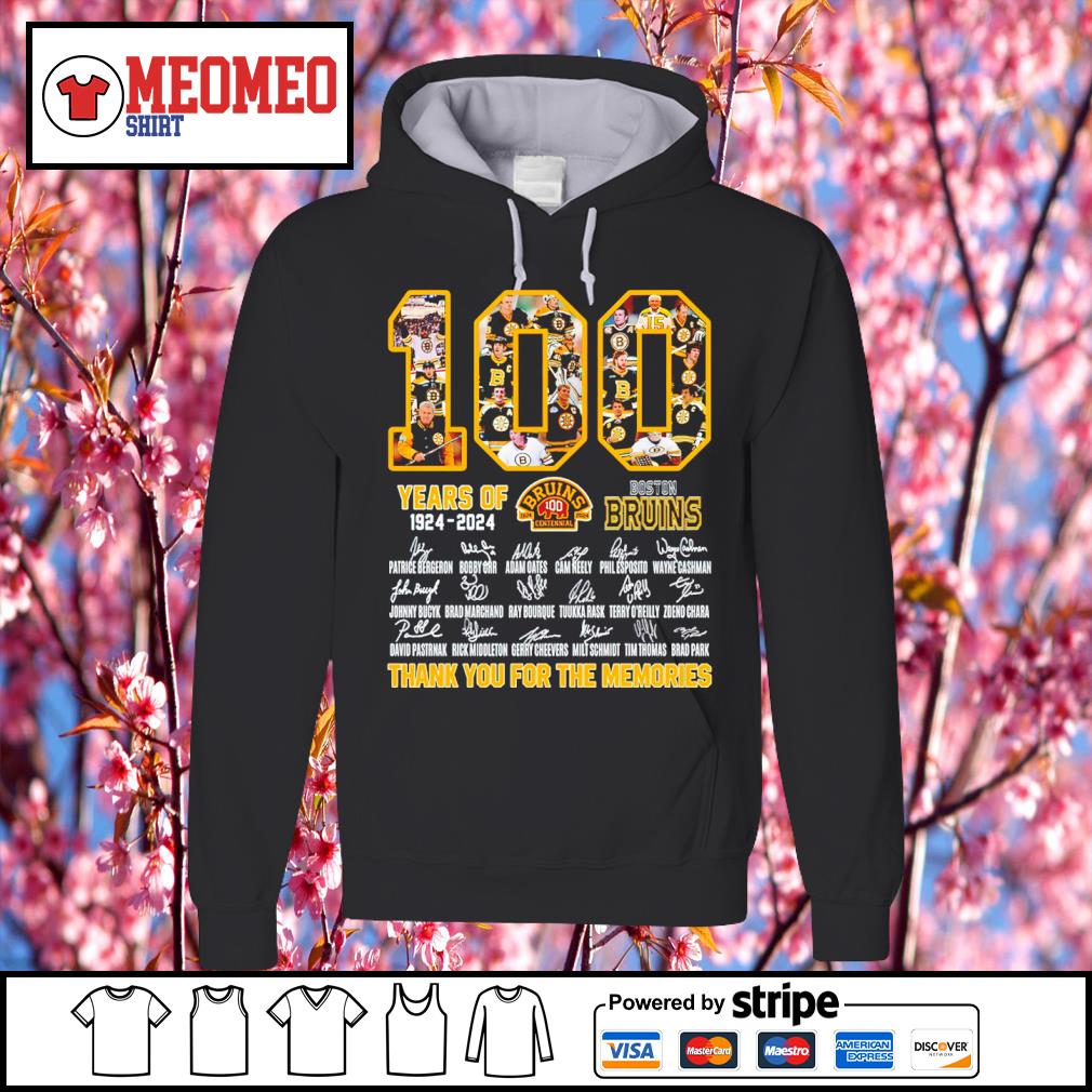 Top 100 years of 1924 2024 Boston Bruins thank you for the