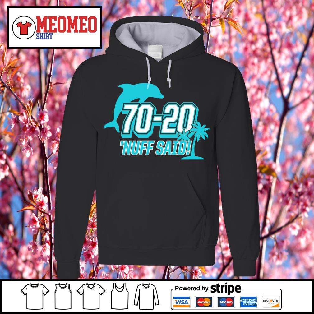 Miami Dolphins 70 20 Nuff Said Shirt