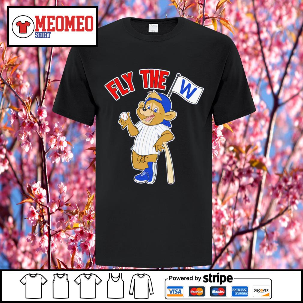 Fly the W Bear Chicago Cubs Baseball shirt - Dalatshirt